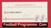 Manchester United Bobby Charlton Signed Charlton Enterprises Comps Slip