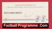 Manchester United Bobby Charlton Signed Charlton Enterprises Comps Slip