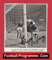 Manchester United Harry Gregg + Nat Lofthouse Signed Picture