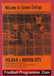 Fulham v Bristol Rovers 1974 – Included Bobby Moore