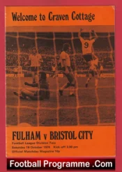 Fulham v Bristol Rovers 1974 – Included Bobby Moore