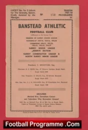 Banstead Athletic v Farnham Town 1957
