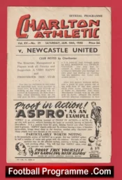 Charlton Athletic v Newcastle United 1948 – 1940s
