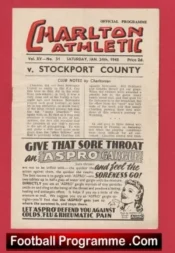 Charlton Athletic v Stockport County 1948 – 1940s
