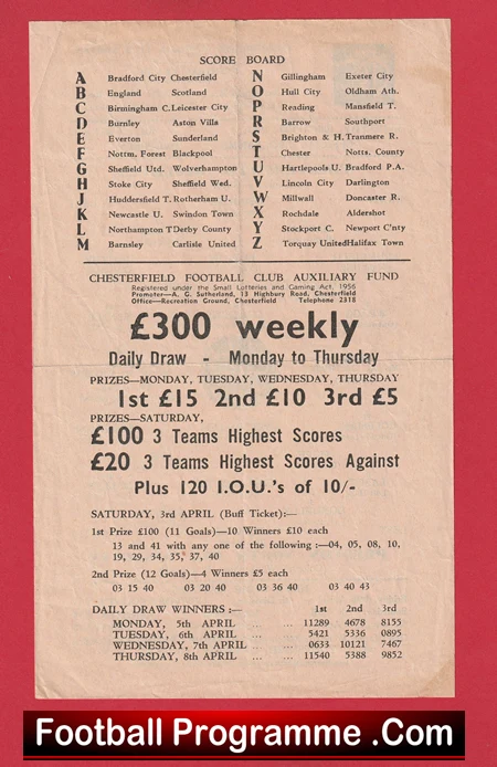 Chesterfield v Preston 1965 - Reserves Match - Image 3