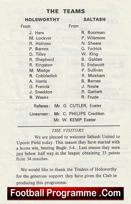 Holsworth v Saltash 1970s - Image 3