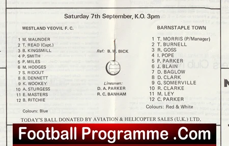 Westland Yeovil v Barnstaple Town 1970s - Image 3