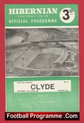 Hibernian Hibs v Clyde 1961 – 1960s