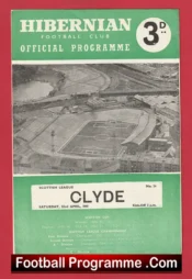 Hibernian Hibs v Clyde 1961 – 1960s