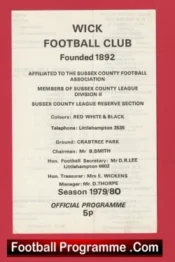 Wick v Lancing 1980