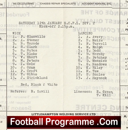 Wick v Lancing 1980 - Image 3