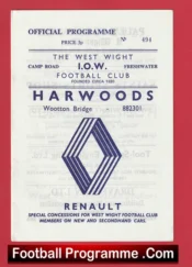 West Wight v Shanklin 1978 – Isle Of Wight League