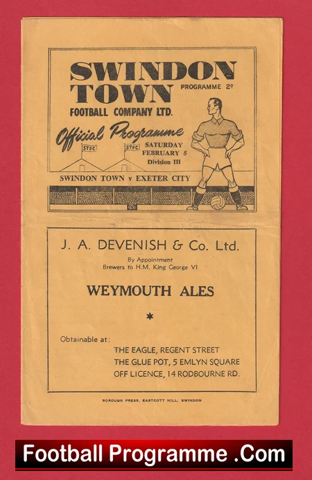 Swindon Town v Exeter City 1949 - 1940s - Image 2