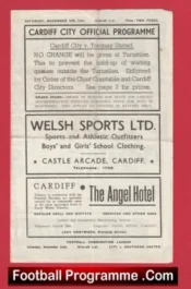 Cardiff City v Torquay United 1946 – 1940s