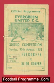 Evergreen United v Sligo Rovers 1953 – Ireland