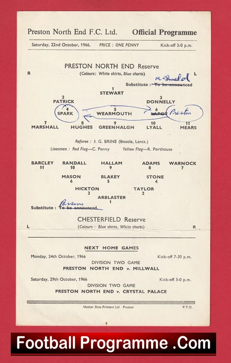Preston North End v Chesterfield 1966 - Reserves Match - Image 2