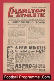 Charlton Athletic v Huddersfield Town 1948 – 1940s