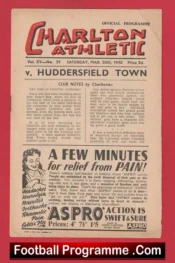 Charlton Athletic v Huddersfield Town 1948 – 1940s
