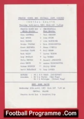 Preston North End v Chesterfield 1983 – Reserves Match