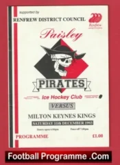Paisley Pirates Ice Hockey v Milton Keynes Kings 1993