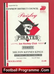 Paisley Pirates Ice Hockey v Milton Keynes Kings 1993