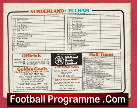 Sunderland v Fulham 1978 - Image 3