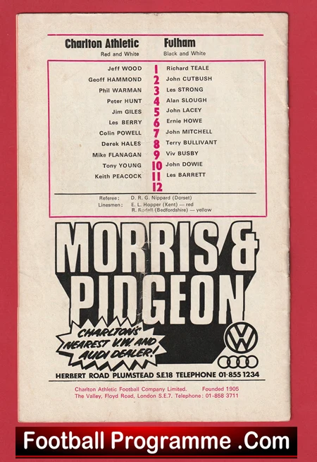 Charlton Athletic v Fulham 1976 - Image 3