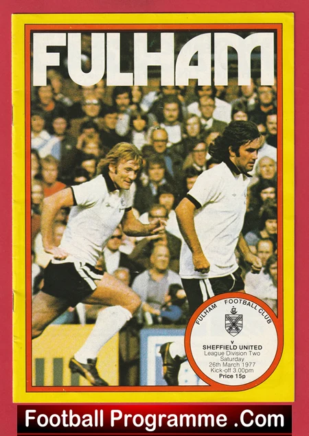 Fulham v Sheffield United 1977 - Bobby Moore - Image 2