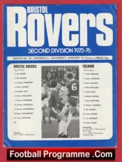 Bristol Rovers v Fulham 1976