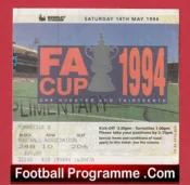 Chelsea v Manchester United 1994 – FA Cup Final Match Ticket