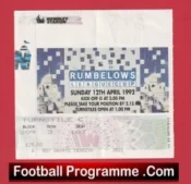 Manchester United v Nottingham Forest 1992 – League Cup Final Ticket