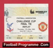 Manchester United v Crystal Palace 1990 – Ticket FA Cup Final Replay