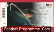 Manchester United v Everton 2009 – FA Cup Semi Final Match Ticket