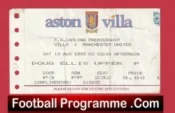 Aston Villa v Manchester United 1995 – Football Ticket