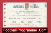 Aston Villa v Manchester United 1995 – Football Ticket