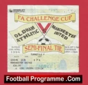 Manchester United v Oldham Athletic 1994 – Semi Final Football Ticket