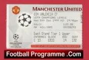 Manchester United v Valencia 1999 – Football Ticket