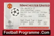 Manchester United v Valencia 1999 – Football Ticket