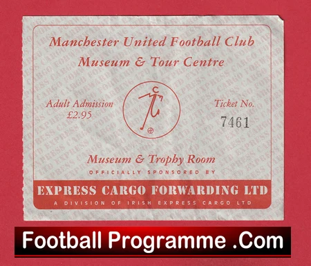 Manchester United Museum Visitors Centre Football Ticket Early 1980s - Image 2
