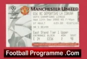 Manchester United v Deportivo La Coruna 2002 – Football Ticket