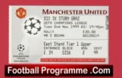 Manchester United v Sturm Graz 1999 – Match Ticket