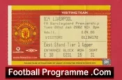 Manchester United v Liverpool 2002 – Match Ticket