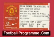 Manchester United v Croatia Zagreb 2002 – Football Ticket