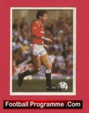 Manchester United John Sivebaek Autograph Signed Football Sticker Man Utd