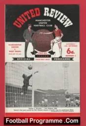 Manchester United v WBA 1963 – George Best Debut First Game + Token Sheet