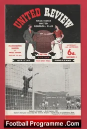 Manchester United v WBA 1963 – George Best Debut First Game + Token Sheet
