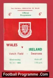 Wales v Northern Ireland 1964 – George Best Debut 1st Match