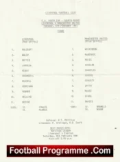 Liverpool v Manchester United 1991 – Reserves + Ryan Giggs
