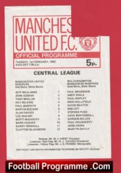 Manchester United v Wolves 1983 – Reserves + Lou Macari