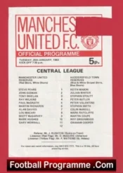 Manchester United v Huddersfield Town 1983 – Reserves Lou Macari